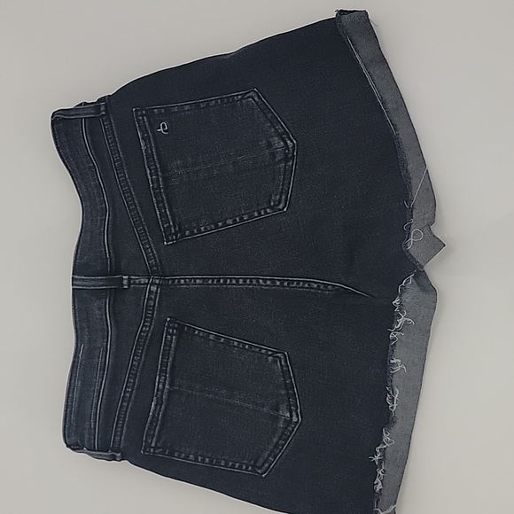 NWOT rag & bone Nina high-rise shorts in washed black - Picture 9 of 10